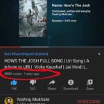 Yashraj Mukhate Instagram - 888k views!!!!🎉🎉🎉 Uploaded this song exactly a year ago!!!♥️ link in the bio!