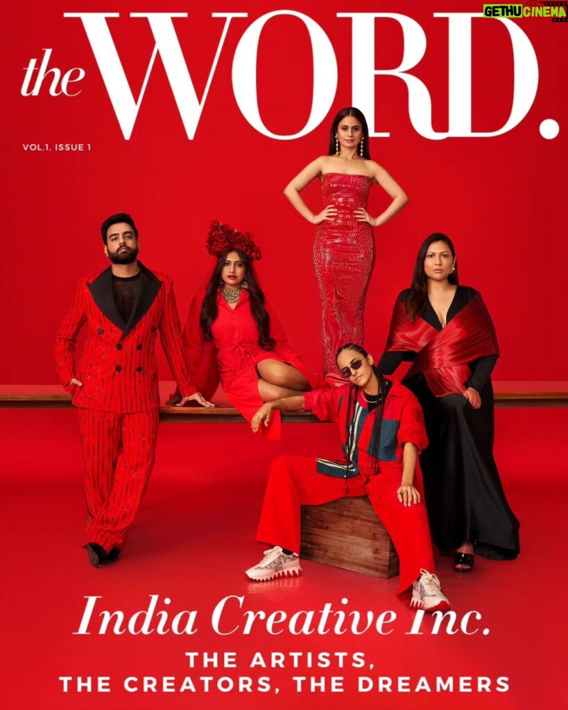 Yashraj Mukhate Instagram - [5/24] Welcome to @thewordmagazine. For the inaugural issue, The Word. celebrates India’s creative spirit through what might be the world’s most ambitious cover series. Featuring 139 coverstars…powerhouses from the fields of art, film, fashion, food, music, content creation, and more, India Creative Inc. honours the talents leading the country’s creative order. Over the next few days, @thewordmagazine will feature idea-shapers and game-changers, photographed against an endless table that represents not just the boundless power of creativity, but also the infinite potential of collaboration and inclusivity. This is India Creative Inc., and everyone is invited to sit at the table. About The Word. The Word. is a digital-first media brand, which marks a new chapter in the Indian publishing industry. Follow @thewordmagazine for a daily curation of intelligent features, and ‘sticky’ content on fashion, beauty, luxury, art, and culture. It’s ‘digital with a heart of print’. It’s The Word. On the cover: Actor Rasika Dugal (@rasikadugal) Music Producer, composer, & content creator Yashraj Mukhate (@yashrajmukhate) Content creator Ruhee Dosani (@ruheedosani) Indie artist Tribemama Marykali (@tribemama_marykali) Writer & director Sonam Nair (@chinxter) The Team: Editor-In-Chief: @nandinibhalla *Make-Up Partner: @lovecolorbar Photos: @chandrahas_prabhu Styling: @who_wore_what_when Content Director: @radhika_bhalla Managing Editor: @sharmameghna Styling Assistants: @d.shubham_j; @ankurrpathak; @chaitanya_fashion_ MUA: @krisann.figueiredo.mua Hair: @rakshandairanimakeupandhair HMU Team: @makeupbyvirja; @cletusliuu; @sofiexhmu__; @_hair.me.out; @dinkle_mua; @fauziya_glamup Videographer: @gary_dean_taylor Production: @akansha_bronica Retoucher: @iretouche Location Courtesy: Four Seasons, Mumbai (@fsmumbai) On Yashraj: outfit @lineoutline.in; shoes @jimmychoo On Marykali: dress @_huemn; jewellery @mayasanghvijewels; shoes @melissashoesindia On Rasika: dress @sameermadan_official; jewellery @radhikaagrawalstudio On Ruhee: outfit, both @lineoutline.in; shoes @louboutinworld On Sonam: sari @rimzimdaduofficial; jewellery @shopeurumme; sandals @mango #TheWordMagazine