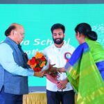 Yashraj Mukhate Instagram - So this happened last week. It was an honour to be there at the 30th Annual Function of Vidya Vinayalaya School. Really enjoyed the wonderful performances by all the students. Also,was deeply touched by their warmth and hospitality during the visit. Hyderabad has always been nice to me!♥️ #goodtimes #vidyavinayalaya
