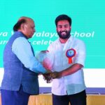 Yashraj Mukhate Instagram - So this happened last week. It was an honour to be there at the 30th Annual Function of Vidya Vinayalaya School. Really enjoyed the wonderful performances by all the students. Also,was deeply touched by their warmth and hospitality during the visit. Hyderabad has always been nice to me!♥️ #goodtimes #vidyavinayalaya