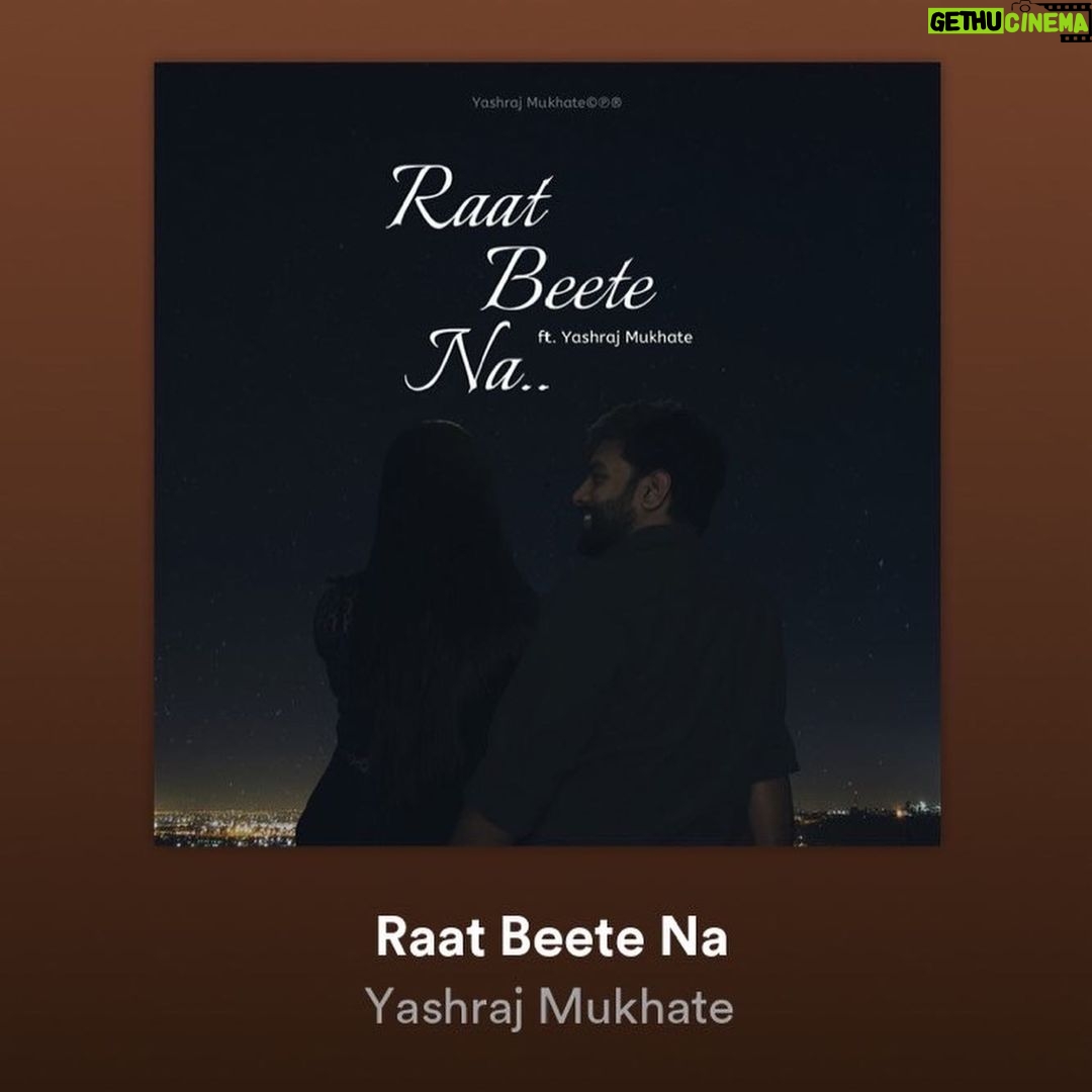 Yashraj Mukhate Instagram - Available on all major music streaming platforms. While making this song, I imagined myself sitting under the stars in a wide field, there is cold breeze, and there is calmness. Tell me what you felt. Listen to the song and comment below. Special thanks to @anki2608 and @karishmax03 for the help!♥️ ARR Film City