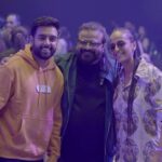 Yashraj Mukhate Instagram - Mr Mukhate at Rocky Aur Rani Ki Prem Kahaani Spotify Premium Fan Experience Event 😎 @spotifyindia organised the best evening filled with music, laughter and a lot of fun with @ranveersingh @aliaabhatt @ipritamofficial @sonunigamofficial @jonitamusic 💚 #SpotifyPremiumFansFirst #SpotifyPremium #RRKPKonSpotify @spotifyindia