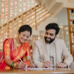 Yashraj Mukhate Instagram - Two major collabs happened today. One, Alpana and I registered our marriage!♥️ And second collab link is in the bio! Enjoy!😘 #MannDhaaga