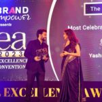 Yashraj Mukhate Instagram - Inke haatho award mila kal♥️🤌🏼 Had so many questions about Hum Tumhare Hai Sanam, but didn't ask👀 @brandempower.in #GlobalExcellenceAwards #GEA2023 #brandempower