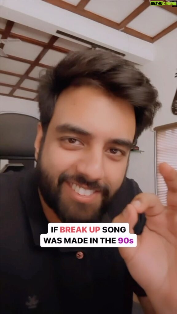 Yashraj Mukhate Instagram - Break Up song in the 90s #90s #90sSadSong #yashrajmukhate