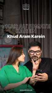 Yasir Hussain Instagram - #MTronic kay saath apka ghar ab chalay apnay aap! 😎   Lights aur AC se le kar water motor aur electric geyser tak, sab ko automate karain aur life ko khoob enjoy karain.   Tou apna ghar automate karnay kay liye tayar hain? 🤖🏡  Aaj hi book karain aik free survey! Link in bio.   #smarthome #homeautomation #customertestimonial  #iqraaziz  #yasirhussain #iqrayasir