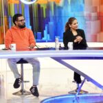 Yasir Hussain Instagram - Promoting @taxaligate on @geonewsdottv with beautiful @ayesha.m.omar the smartest @abdulllahsultan and @ihumaamirshah and the genius #sohailwarraich sahab 🙏 #taxaligate releasing on the 16th of Feb in cinemas near you . Grab the tickets or book online with @bookmepk