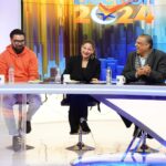 Yasir Hussain Instagram - Promoting @taxaligate on @geonewsdottv with beautiful @ayesha.m.omar the smartest @abdulllahsultan and @ihumaamirshah and the genius #sohailwarraich sahab 🙏 #taxaligate releasing on the 16th of Feb in cinemas near you . Grab the tickets or book online with @bookmepk