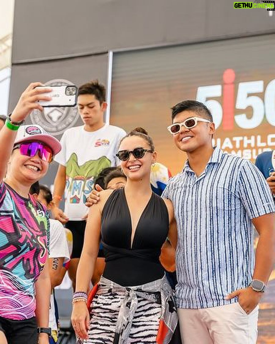 Yassi Pressman Instagram - came to support the homecoming of @ironmantri in CamSur the first place in Asia to hold IronMan!! It was so inspiring to see so many athletes give their all, siguradong naging inspirasyon din po kayo sa marami! galing! congratulations! ππ» congrats bub @vincenzo.luigi π«Άπ» & the whole CamSur and IronMan team!!! @visitcamsur Camsur Watersports Complex