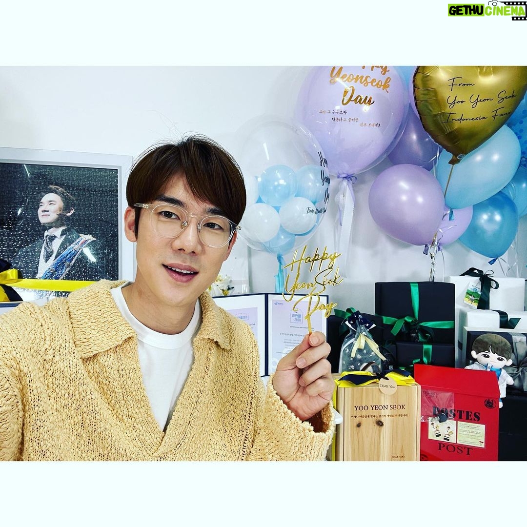 Yoo Yeon-seok Instagram - 정성스럽고 소중한 마음들 덕분에 정말 감동적인 생일 보냈어요!!! 항상 감사합니다~ 축하해주신 모든분들 덕분에 너무 행복 하루 보냈습니다~~!!!❤️