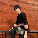 Yoon Chan-young Instagram - 🖤 "The Prada Symbole handbag is inspired by Prada's iconic Triangle which is reinvented in a geometric, modern, multi-faceted way. Drawn from Prada's heritage, the Symbole is precise, direct, meaningful." @prada #prada #pradasymbole
