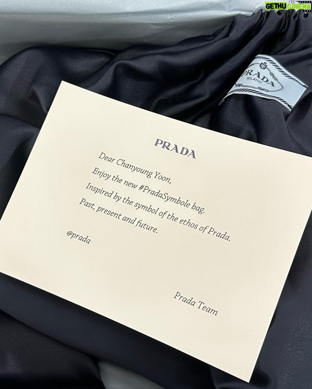 Yoon Chan-young Instagram - π€ "The Prada Symbole handbag is inspired by Prada's iconic Triangle which is reinvented in a geometric, modern, multi-faceted way. Drawn from Prada's heritage, the Symbole is precise, direct, meaningful." @prada #prada #pradasymbole