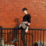 Yoon Chan-young Instagram - 🖤 "The Prada Symbole handbag is inspired by Prada's iconic Triangle which is reinvented in a geometric, modern, multi-faceted way. Drawn from Prada's heritage, the Symbole is precise, direct, meaningful." @prada #prada #pradasymbole