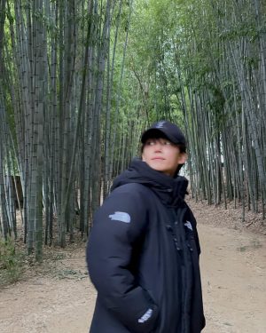 Jeonghan Instagram - 대나무 길 산책🎋