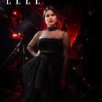 Yosra El Lozy Instagram - Exclusive Pictures from Cairo Film Festival 42nd Edition 2020 for Elle Arabia! @elle_arabia  @fidaramadan @cairofilms *Photographer: @ramibittar*Art Director: @poucyelshahawy *Videography: @ali_samer @a_zaatar *Agency: @saint___x *Styling: @maissaazab @sahar.m.azab *Dress: @malakelezzawy *earrings: @damasegypt *hair: @haithamdahab00 *make-up: @kikibeautique