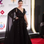 Yosra El Lozy Instagram - Last night at the opening of the Cairo International Film Festival #CIFF20 .. It is truly an honour being a Jury member in the "Horizons of New Arab Cinema" competition alongside @alimostafa and @zeinadaccachelebanon. Really looking forward to watching films from different Arab countries. (KSA, Morocco, Lebanon, Egypt) A very big Thank you to the amazing team behind my look: Dress by my dear friend @saraonsiofficial Make-up by @abdallahelrefaeii Hair by @nael_leo Jewelry curation by @ajourconsultancy Diamonds by @the.diamond.center Styled by @poucyelshahawy Photographer @marcelo_photography12 من حفل افتتاح مهرجان القاهرة السينمائي الدولى. سعيدة بمشاركتى فى لجنة تحكيم مسابقة "آفاق السينما العربية" مع زينة دكاش(مخرجة و منتجة من لبنان) و على مصطفى (مخرج من الإمارات). @cairofilms #cairofilmfestival #cinema #jury #actress #egypt #redcarpet Cairo, Egypt
