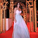 Yosra El Lozy Instagram - From last night’s “Hollywood Musical Ceremony” at the 3rd edition of #GFF Photo credit: @thecairozoom @ElGounafilmfestivalofficial Styled by: @yasmineeissa Dress: @villababoushka Make-up: @miriamyoussrymakeup Hair: @ramy_hairdresser Sandals: @misuradsgns