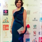 Yosra El Lozy Instagram - Honored to be a Jury member in the short film competition at the Aswan International Women Film Festival #AIWFF #Cinema #actress A Very Big Thank You to @raghdabishrcouture for this gorgeous dress and for all her support make-up by @rena_fares