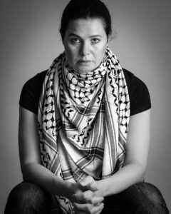 Yosra El Lozy Instagram - Moment for Pa*les*tine ‘We Stand We See’. Let’s empower and uplift, standing unwavering in our support for the Pale*stini*an cause. The scarf symbolizes unity, resilience, and the unbreakable strength of a people. Together, we are a force. #westandwesee photography by @ahmed.alfie_