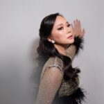 Yuanita Christiani Instagram - Glitter, sparkle, twinkle and shine!✨ . Dress @cynthiatan__ Brushed @kunsoomakeupartist Hair @azka_anto__hairdo
