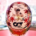 Yuki Tsunoda Instagram – I wanted to make a special helmet this weekend to thank Franz who has played such an important role in my career. He has always been supportive of me since before joining AlphaTauri and I have learned so many things from him. I hope we can have a great final race together 
フランツさん、いつもありがとう！ Yas Marina Circuit