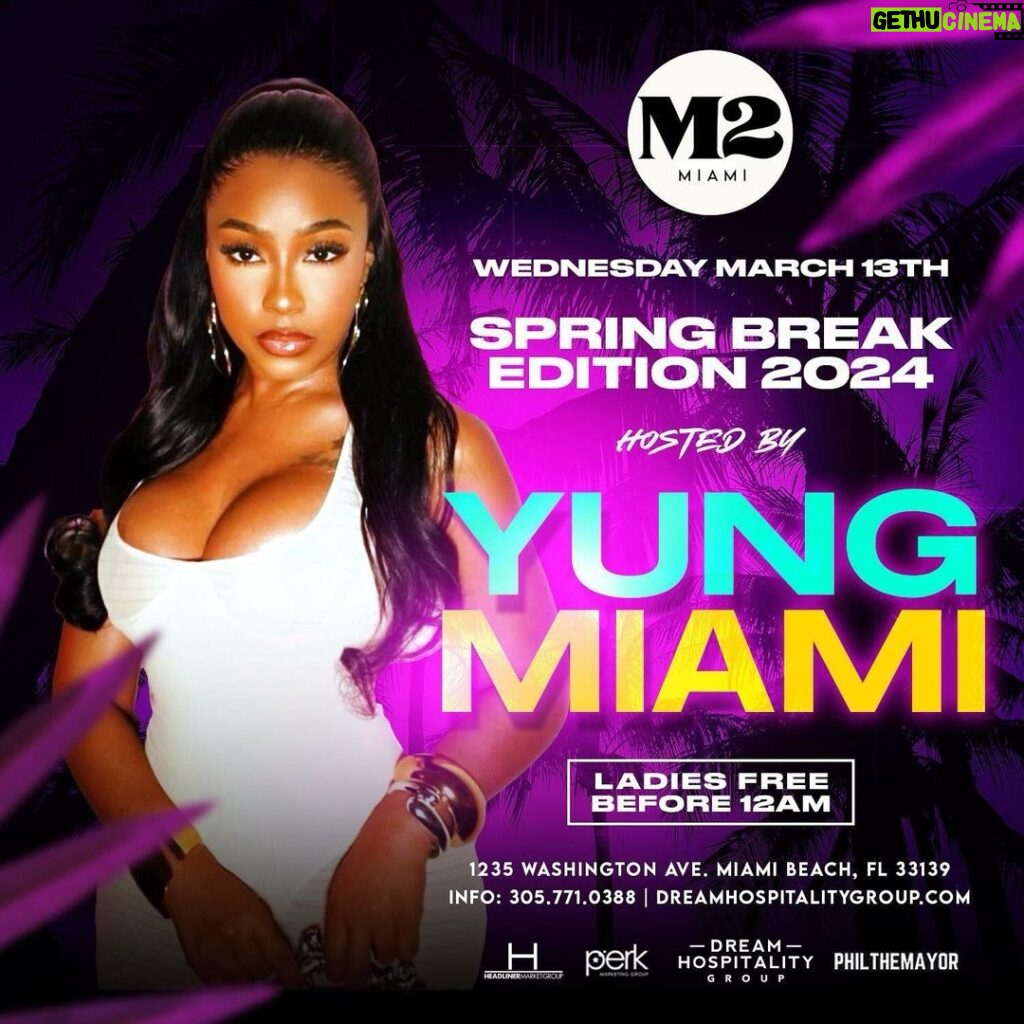 Yung Miami Instagram - Come experience me in person this weekend MIAMI @headlinerworld 🤍🤍🍠🍠