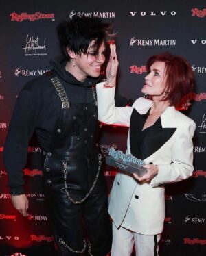 Yungblud Instagram - i 🖤 live music. 
i 🖤 ozzy osbourne. 
fank u @rollingstoneuk for the metal. 🧷🧷🧷