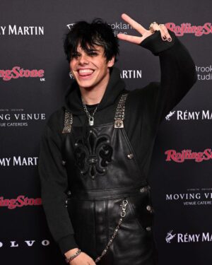 Yungblud Instagram - i 🖤 live music. 
i 🖤 ozzy osbourne. 
fank u @rollingstoneuk for the metal. 🧷🧷🧷