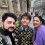 Yusif Eyvazov Instagram - @anna_netrebko_yusi_tiago @bublikaipadov ❤️🤗🥰 Vienna 🤗🥰 Look by @louisvuitton #yusif #yusifeyvazov #vienna #anna #annanetrebko #austria Vienna, Austria