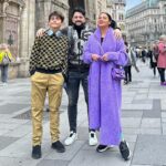 Yusif Eyvazov Instagram - @anna_netrebko_yusi_tiago @bublikaipadov ❤️🤗🥰 Vienna 🤗🥰 Look by @louisvuitton #yusif #yusifeyvazov #vienna #anna #annanetrebko #austria Vienna, Austria