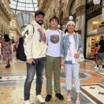 Yusif Eyvazov Instagram - Milano with my ❤️❤️ @anna_netrebko_yusi_tiago @bublikaipadov Milano italy