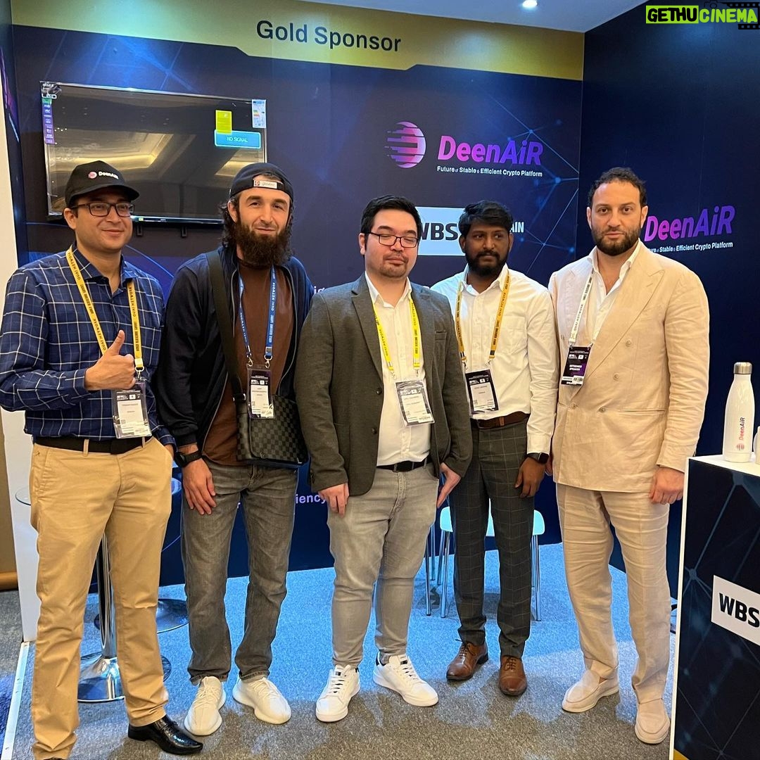 Zabit Magomedsharipov Instagram - World Blockchain Summit 2022 in Dubai with a new blockchain project Deenair @daniyal_buganov