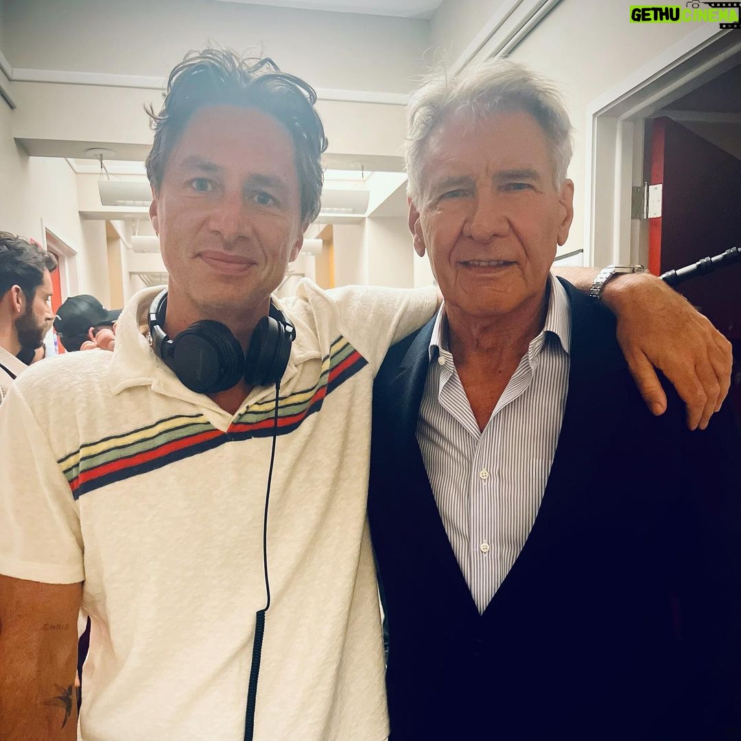 Zach Braff - 58.9K Likes - Directing this fellow this week. One of the highlights of my career. 🎥😊