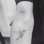 Zach Braff Instagram - I lost my friend Chris Huvane. Now I can always find him on my right arm. Thanks @_dr_woo_ (who also did the hummingbird years ago.)