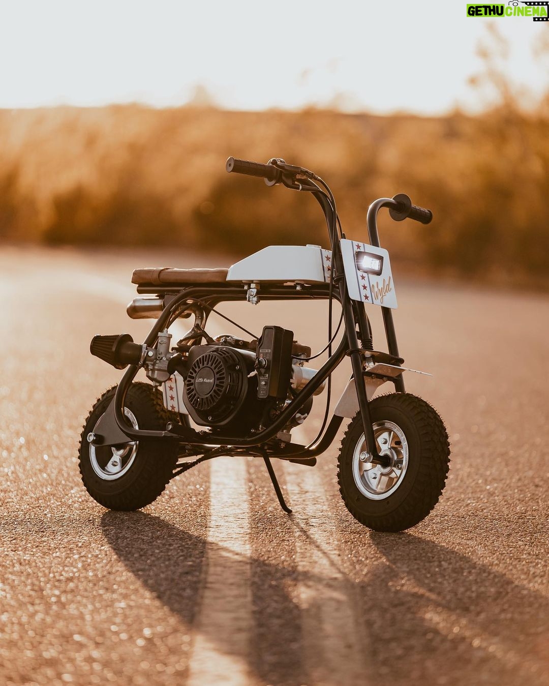 Zach Braff Instagram - I’ve held onto my childhood mini- bike my whole life hoping I could one day have someone restore it. One day I summoned the courage and asked the folks at @wyldgarage if they’d consider taking on the project. It was an enthusiastic “Absolutely!” The theme for the original bike was “Evil Knievil.” These guys and gals took that theme and ran with it. I am so blown away by what they did. Now she sits in my livingroom as a work of art. Please scroll through the pics to see what they did, and what they started with! Thank you so much to: @wyldgarage @nizjames @justinwadeorton @pbandj_all_day