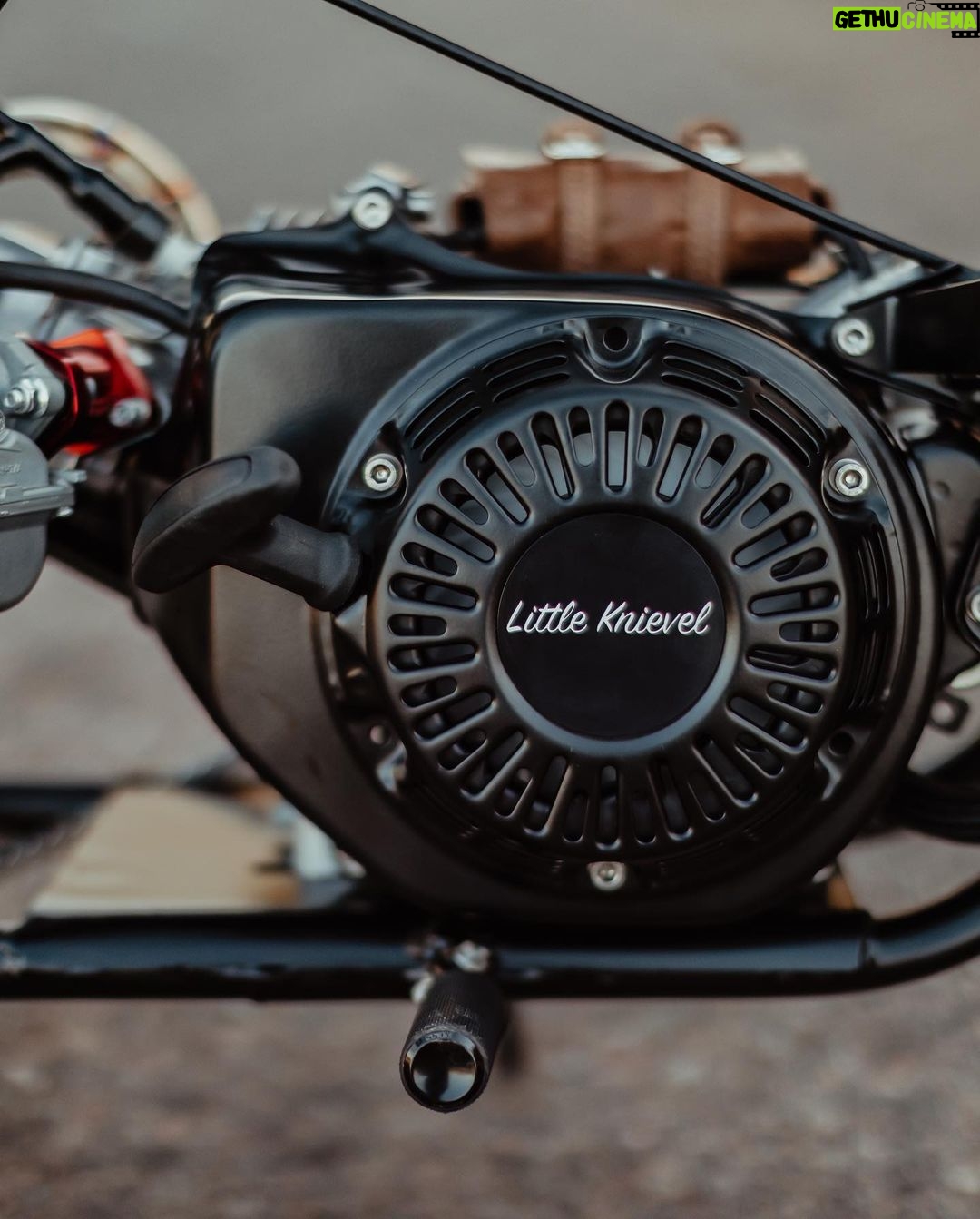 Zach Braff Instagram - I’ve held onto my childhood mini- bike my whole life hoping I could one day have someone restore it. One day I summoned the courage and asked the folks at @wyldgarage if they’d consider taking on the project. It was an enthusiastic “Absolutely!” The theme for the original bike was “Evil Knievil.” These guys and gals took that theme and ran with it. I am so blown away by what they did. Now she sits in my livingroom as a work of art. Please scroll through the pics to see what they did, and what they started with! Thank you so much to: @wyldgarage @nizjames @justinwadeorton @pbandj_all_day