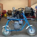 Zach Braff Instagram - I’ve held onto my childhood mini- bike my whole life hoping I could one day have someone restore it. One day I summoned the courage and asked the folks at @wyldgarage if they’d consider taking on the project. It was an enthusiastic “Absolutely!” The theme for the original bike was “Evil Knievil.” These guys and gals took that theme and ran with it. I am so blown away by what they did. Now she sits in my livingroom as a work of art. Please scroll through the pics to see what they did, and what they started with! Thank you so much to: @wyldgarage @nizjames @justinwadeorton @pbandj_all_day
