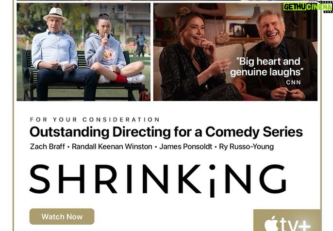 Zach Braff - 34.2K Likes - So honored to have directed the Shrinking episode “Boop” this season. Thank you to @vdoozer @mrbrettgoldstein and @jasonsegel for inviting me to the party. Check out Shrinking on @appletv if you haven’t yet. 🎥🎬❤️