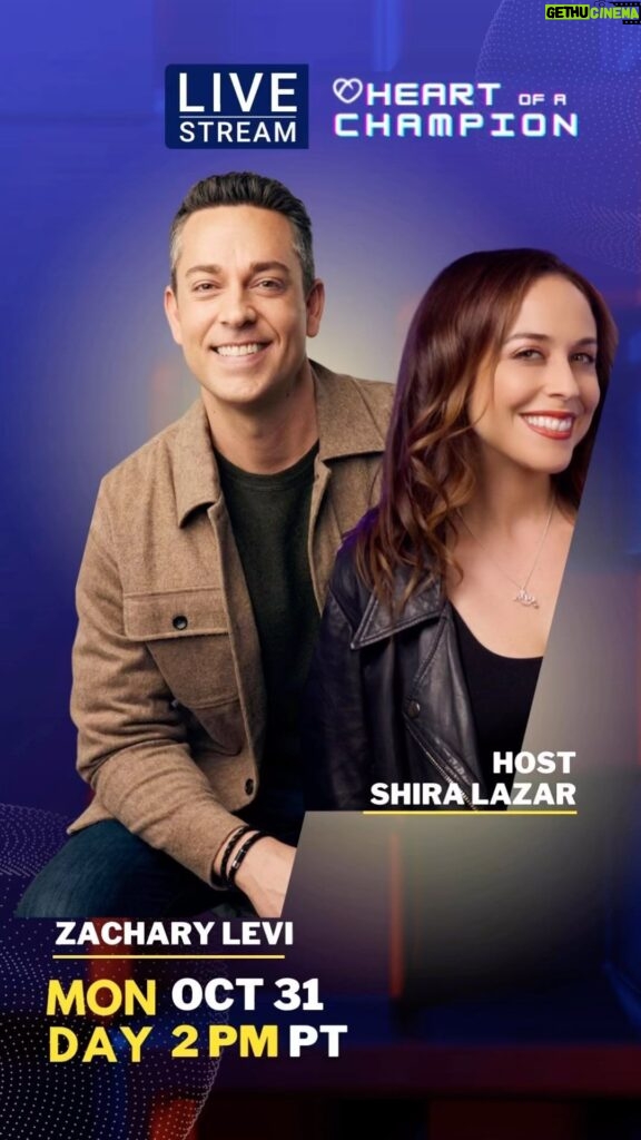 Zachary Levi Instagram - Look who’s joining @zacharylevi ‘s 1st #TWITCH stream! Our friend @shiralazar Founder @whatstrending and on-air Host has teamed up with Zac and #GGFUSA to support Heart of a Champion! So, TUNE IN on October 31, at 2:00 PM PT, for Zac’s maiden voyage on Twitch. Together, we will raise funds for mental health programs and help #endthestigma of mental illness.  Don’t miss it - click the link in our bio to follow, then tune in on Monday to watch the action!   #GGFUSA #HeartofaChampion #endthestigma @subnationgg #mentalhealth