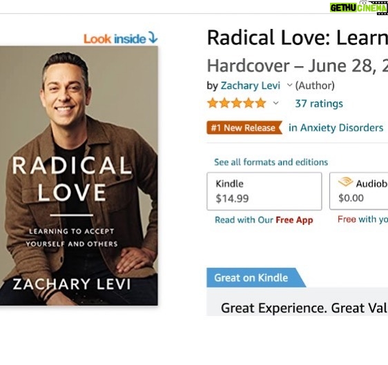 Zachary Levi Instagram - We’re #1 in the “Anxiety Disorders” category! Fitting. 🙃🙌 Thanks for all the continued love and support y’all have been pouring out over the book. I always believed that if I could help even one person live a healthier, happier life, then the journey of writing this thing would have all been worth it. Based on all the incredible messages of change and growth that I keep receiving, I know it’s far more than just one of ya who’s been blessed so far, and it means the absolute WORLD to me knowing that it’s resonating with you wonderful souls! 🙏 Keep loving yourselves and others, y’all. That’s how we build a better world, and a better future. And never forget that you are loved, you are worthy of that love, and you ARE love. 😘 Austin, Texas