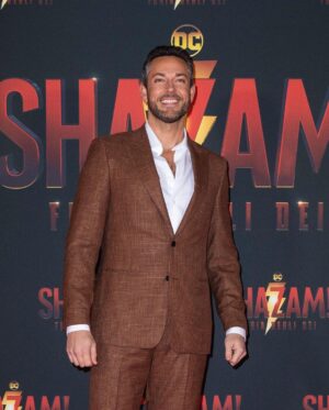 Zachary Levi Instagram - One more for the lewk. 📍🇮🇹 

Grooming: @mnmachado 
Styled by: @warrenalfiebaker 
Suit: Custom @brooksbrothers 
Shoes: @louboutinworld 
Watch: @montblanc
Necklace: @movado 

First photo ©️@marillasicilia/@mondadoriportfolio

Photos: @warnerbrosuk @warnerbrosentertainment @shazammovie