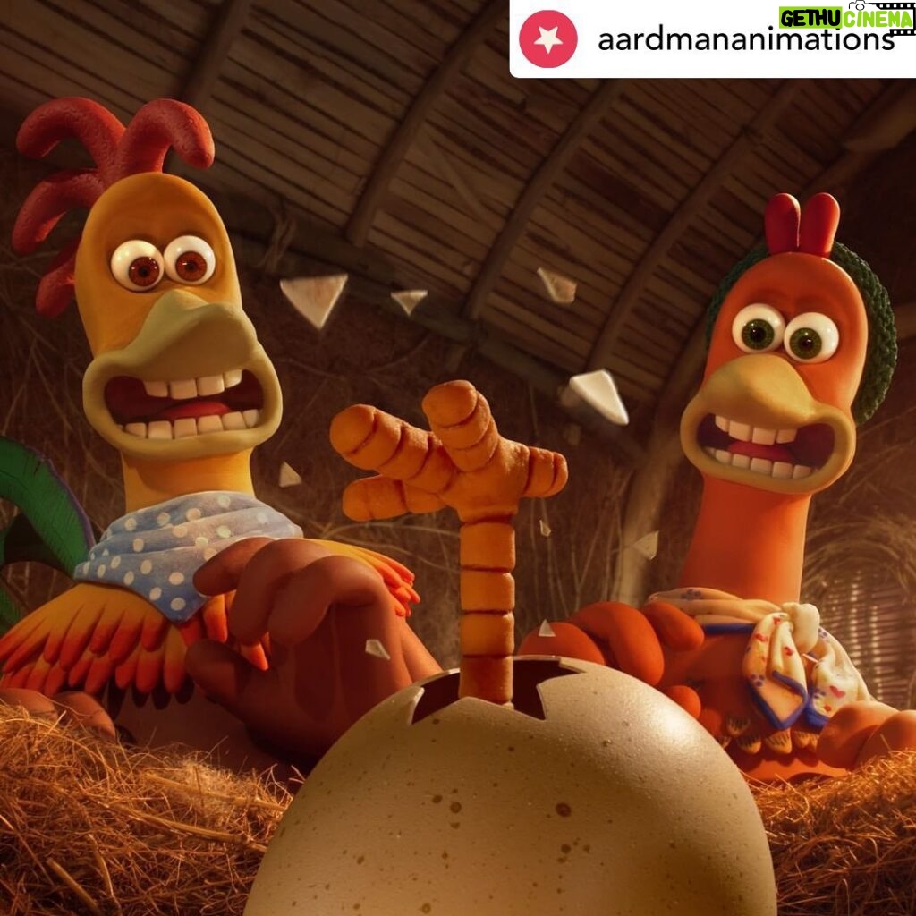 Zachary Levi Instagram - Y’all, I am HYPED for this one! CHICKEN RUN was an absolute treat of a film back in the day. Loved it. And now I get to play Rocky, opposite the wonderful @thandiwenewton, in the sequel!!! 🤯 Thank you @aardmananimations for handing me this gift. What fun! Cock-a-freakin-doodle-DOOO!!!!!!! 👏💃 Tulsa, Oklahoma