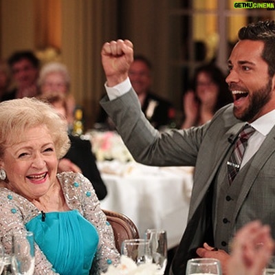 Zachary Levi Instagram - Betty made this world better. She made this business better. We should all take a page out of her book of life. Hell, we should take entire chapters. She was more than an icon. She was an example of how to carry yourself. How to treat others. How to make people laugh in the most kind and sincere ways. We all loved her for a reason. Because, deep down, she’s an example of who we all want to be. A bright light of love, and hope, and optimism. I only had the pleasure of crossing paths with her a few times in my life. But those few times made an incredible impact on my life, and I will cherish them always. And while I never got an answer as to whether or not she’d make me the proud mother of her children, I will never forget her, or her kiss, as long as I live. Which, if I’m lucky, will be as long and fruitful as she did. Rest in love, Betty. No doubt heaven just got a helluva lot funnier, and classier, with your arrival. 🙏 Ventura, California
