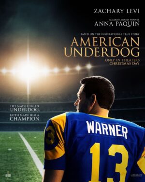 Zachary Levi Instagram - In the middle of the pandemic, myself and a wonderful group of folks had the extreme fortune to bring this story to life. A story about underdogs. Not just Kurt, and his incredible rise to fame in the @NFL, but also his wife Brenda, and their kids. It’s about the underdog in all of us, and the faith and commitment it takes to beat the odds, and then some. This Christmas, we get to share this story with the world, and I truly hope you have the opportunity to see it. It’s full of hope. It’s full of faith. It’s full of love. Oh, and there’s a little football in there too. 😉 

@americanunderdg @kingdomstorycompany @lionsgate 
@kurt13warner @_annapaquin #oklahomafilm