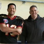 Zachary Levi Instagram - Like lookin in a mirror! 😏 Thank you @kurt13warner @lionsgate and @kingdomstorycompany for this incredible job. Cannot wait for folks to see our little football baby this December, IN THEATERS!!! 🙌 And thank you @people for the slick first look!!! 💃 Atlanta, Georgia