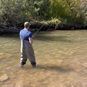 Zachary Levi Instagram - First time fly fishing. Caught me some fish. Learned a new skill. Dopamine pop. Happiness. 😁🎣