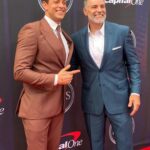Zachary Levi Instagram - Thank you @theespys for another fun night! Thank you @dzojchen for another banger of a suit, and @warrenalfiebaker for stylin up such a fine lewks for me and my special lady friend. And thank you @kurt13warner for making me look SO much younger and thinner just by standing next to me. 🤘😎🤘(Picture #2 is the face of a man who had entirely too much tequila and Joe’s Pizza, and I regret nothing. 😏) (And thanks to @michelledemilt and @dahliawarner for the top notch human grooming skills! 💅) New York City