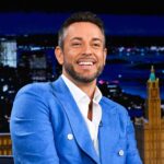 Zachary Levi Instagram - @zacharylevi didn’t think he’d get the role of Shazam in @shazammovie because the characters twin is @therock’s #BlackAdam 🤣 #FallonTonight #Shazam
