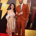 Zachary Levi Instagram - About last night… lewk edition 💃🏻⚡️ Styled by: @warrenalfiebaker Custom Suit: @dzojchen Shoes: @dukedexter Watch: @movado Grooming: @mnmachado @shazammovie Los Angeles, California