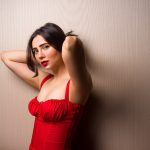 Zara Khan Instagram - A Red Dress & Matching Lips Is All I Need For The Night 🌹 🍰 💋 … . . . #styling & #concept @raoalikhan #photography @altamashurooj #assisted by @euphoricnadu @retouchermubashir #makeupartist @safasheikhbeauty #hairstylist @little_hair_poetry #outfit @houseofcb
